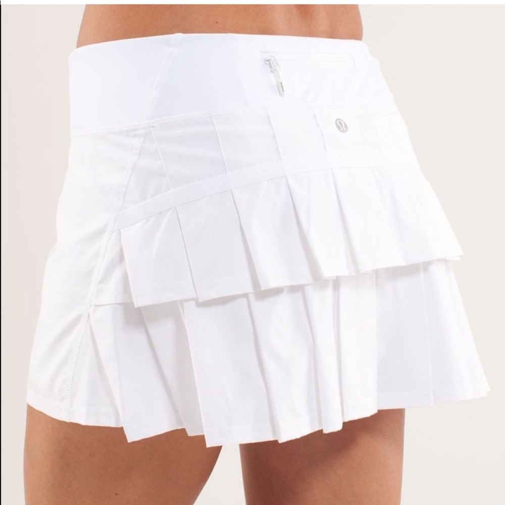 Lululemon Run Pace Setter Skirt *Tall White 10 tall 10T  10 T